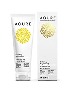 Acure Brilliantly Brightening Cleansing Gel, 4 Fluid Ounces (Pack of 2)