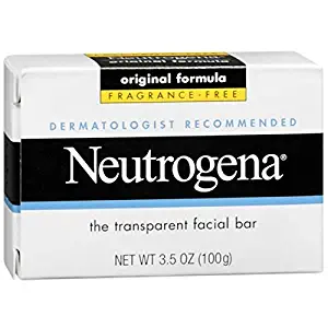 Neutrogena The Transparent Facial Bar Original Formula, Fragrance Free 3.50 oz (Pack of 9)