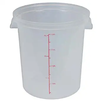 Value Series H0200600-CR Food Storage Container - Round, 20 Qt. Capacity, Transparent