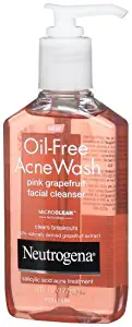 Neutrogena Oil-Free Acne Wash Pink Grapefruit Facial Cleanser 6.0 fl oz (Quantity of 2)