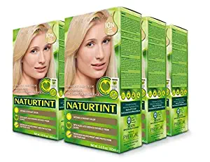 Naturtint Permanent Hair Color 10N Light Dawn Blonde (Pack of 6), Ammonia Free, Vegan, Cruelty Free, up to 100% Gray Coverage, Long Lasting Results