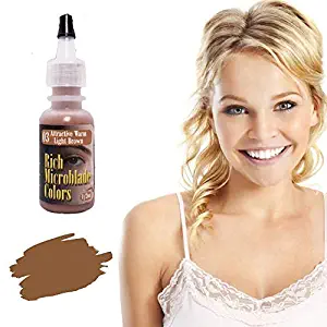 Rich Microblade Colors 1/2 oz (#03 Attractive Warm Light Brown) Permanent Makeup Pigment Tattoo Eyebrows Brow Shading