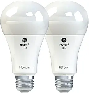 GE Lighting Reveal HD LED 13-watt (100-watt Replacement), 1140-Lumen A21 Light Bulb with Medium Base, 2-Pack - 98878