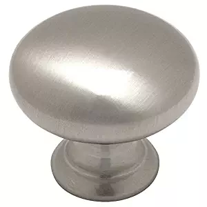 10 Pack - Cosmas 4950SN Satin Nickel Cabinet Hardware Round Mushroom Knob - 1-1/4" Diameter