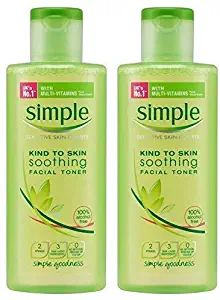 Simple Kind to Skin Soothing Facial Toner 200 ml (Pack of 2) by Simple