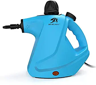 MLMLANT 450ML Steamers Chemical-Free Cleaning Handheld Pressurized Steam Cleaner with 9-Piece Accessory Set Purpose and Multi-Surface All Natural, Anthracite