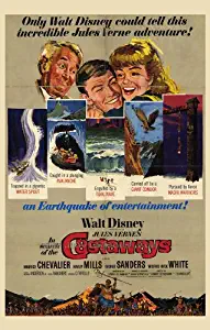 In Search of the Castaways Movie Poster (27 x 40 Inches - 69cm x 102cm) (1962) -(Hayley Mills)(Maurice Chevalier)(George Sanders)(Wilfrid Hyde-White)(Michael Anderson Jr.)