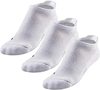 R-Gear Women's No Show Running Socks (3-Pack) | Super Femme, Super Cute, Super Dry, White/ThinCushion, M/L