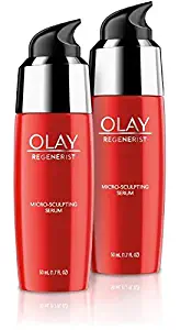 Olay Regenerist Micro-Sculpting Serum, Ultra-Lightweight, Advanced Anti-Aging Moisturize, 2-Pack, 50 Milliliter (1.7 FL OZ) Each; 100 Milliliter (3.4 FL OZ) Total