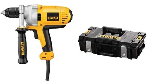 DEWALT DWD215G 1/2-Inch 10-AMP Mid Handle Grip Drill with DEWALT DWST08201 Tough System Case, Small