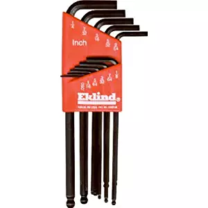 EKLIND 13211 Ball-Hex-L Key allen wrench - 11pc set SAE Inch Sizes .050-1/4 Long series