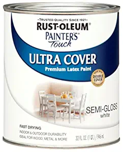 Rust-Oleum 1993502 Painters Touch Latex, 1-Quart, Semi White