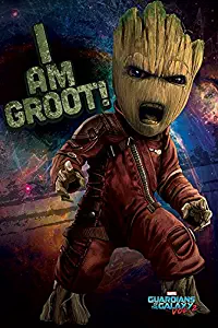 POSTER STOP ONLINE Guardians of The Galaxy Vol. 2 - Movie Poster/Print (I AM Groot!) (Size: 24" x 36")