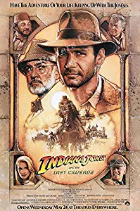 PremiumPrints - Indiana Jones and The Last Crusade Movie Poster Glossy Finish Made in USA - MOV063 (24" x 36" (61cm x 91.5cm))