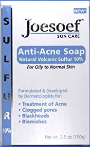 Sulfur Soap for Acne 4 Pack - Pharmaceutical Grade Dermatologists FDA Approved for Acne