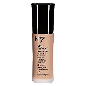 no7 Stay Perfect Foundation SPF 15 Cool Beige, 1oz, Cool Beige