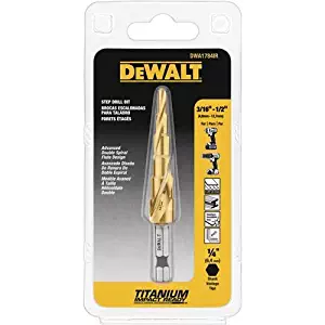 DEWALT DWA1784IR 3/16-Inch-1/2-Inch IMPACT READY Step Drill Bit