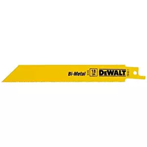 Dewalt DW4811 5 Pack 6" 18 TPI Metal Cutting Reciprocating Saw Blades