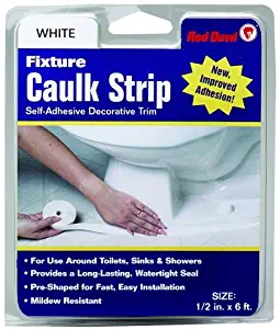 Red Devil 0152 Fixture Caulk Strip, White 1/2 in. x 6 ft.