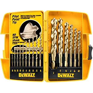 DEWALT Drill Bit Set with Pilot Point, 16-Piece (DW1956)