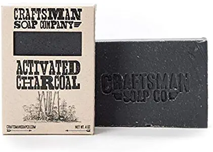 Activated Charcoal Bar Soap. 100% Natural, Handcrafted, and Vegan.