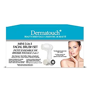 Dermatouch Mini 3-in-1 Facial Brush Set + 2 Attachments