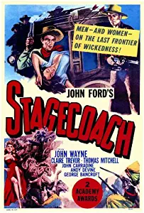 Stagecoach Poster Movie 11x17 John Wayne Claire Trevor Thomas Mitchell George Bancroft