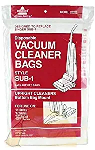 Bissell Singer Type Sub1 Upright Paper Bag (Pack of 3)