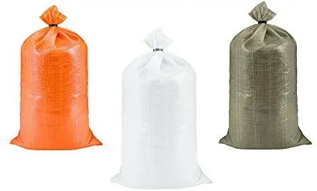 SGT KNOTS Poly Sand Bags for Flood Control (14 in x 26 in - 10 Pack) - Polypropylene Sandbags for Flooding - Reusable Empty Sand Bag to Weight with Sand - Heavy Duty Barrier Sandbag Weights (Green)