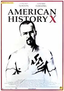 American History X Edward Norton Red Border Italian Promo Huge PAPER Movie Poster Measures 40 x 27 Inches (100 x 70 cm ) approx