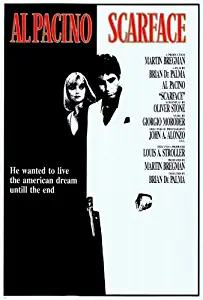 Scarface Movie Poster (27 x 40 Inches - 69cm x 102cm) (1983) Italian -(Al Pacino)(Steven Bauer)(Michelle Pfeiffer)(Robert Loggia)(F. Murray Abraham)(Mary Elizabeth Mastrantonio)