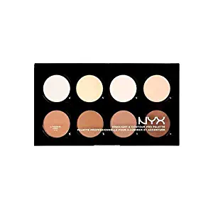 NYX HCPP01 Highlight & Contour Pro Palette 8 Colors x 0.09 oz Full SizeBCS_INPF