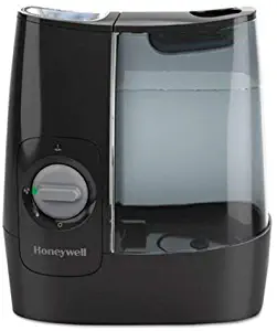 Honeywell HWM845B Filter Free Warm Moisture Humidifier Black Ultra Quiet Filter Free with High & Low Settings, 1-Gallon Tank for Office, Bedroom, Baby Room