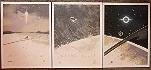 Interstellar Imax Limited Edition Original Promo Studio Movie Poster Set of 3 Versions A,B,C 12" x 16"