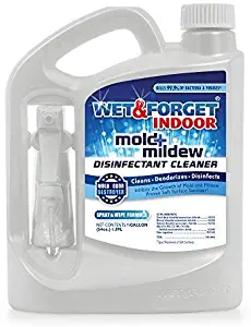 WET & FORGET Indoor Mold + Mildew Disinfectant Cleaner, 64 oz.