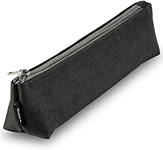 Portable Stylish Pen Bag,Stationery Pouch,Multi-Colored Pencil Bag,Cosmetic Pouch Bag,Compact Zipper Bag (Black)