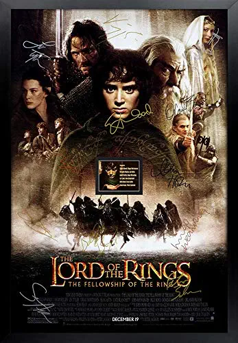 Lord of the Rings Signed Movie Poster Framed and Ready to Hang, Collectible, Memorabilia, Autographs, Signatures