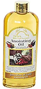 Bible Land Treasures Anointing Oil for Prayer, Blessing Oil of Gladness | Jerusalem of Gold, 250 ml