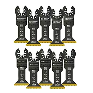 Imperial Blades One Fit 1-3/4" Multi-Material Storm Titanium Metal/Wood Blade, 10PC