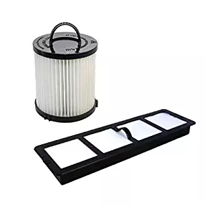 HQRP Washable Dust Cup Filter and Exhaust Filter for Eureka AirSpeed AS1040 - AS1049 series Upright Vacuum + HQRP Coaster