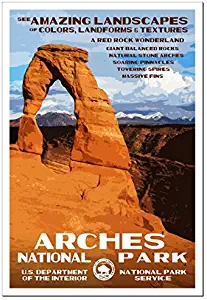 Arches National Park Poster - Original Artwork - 13" x 19" by Rob Decker - WPA Style