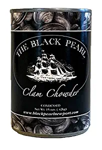 The Black Pearl Clam Chowder New England Famous Condensed Soup, 15 Ounce (12)