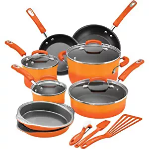 Rachel Ray 15 Piece Cookware Set - Hard Enamel