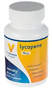 The Vitamin Shoppe Lycopene 10MG, Antioxidant That Supports Cardiovascular, Prostate Cellular Health (60 Softgels)