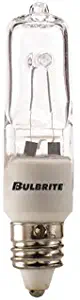 Bulbrite 610101Q100CL/MC 120-Volt Halogen JD Type Mini-Candelabra E11 Bulb,100-Watt