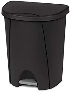 Sterilite 10949004 6.6 Gallon / 25 Liter StepOn Wastebasket - Quantity 4