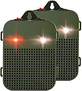 Glaobule Under Hood Battery Operated Strobe Lights for Cars Ultrasound Device Keep Rats Mice Away from Your Car Truck Garage Attic Warehouse Under Hood Animal Repeller 2 Pack